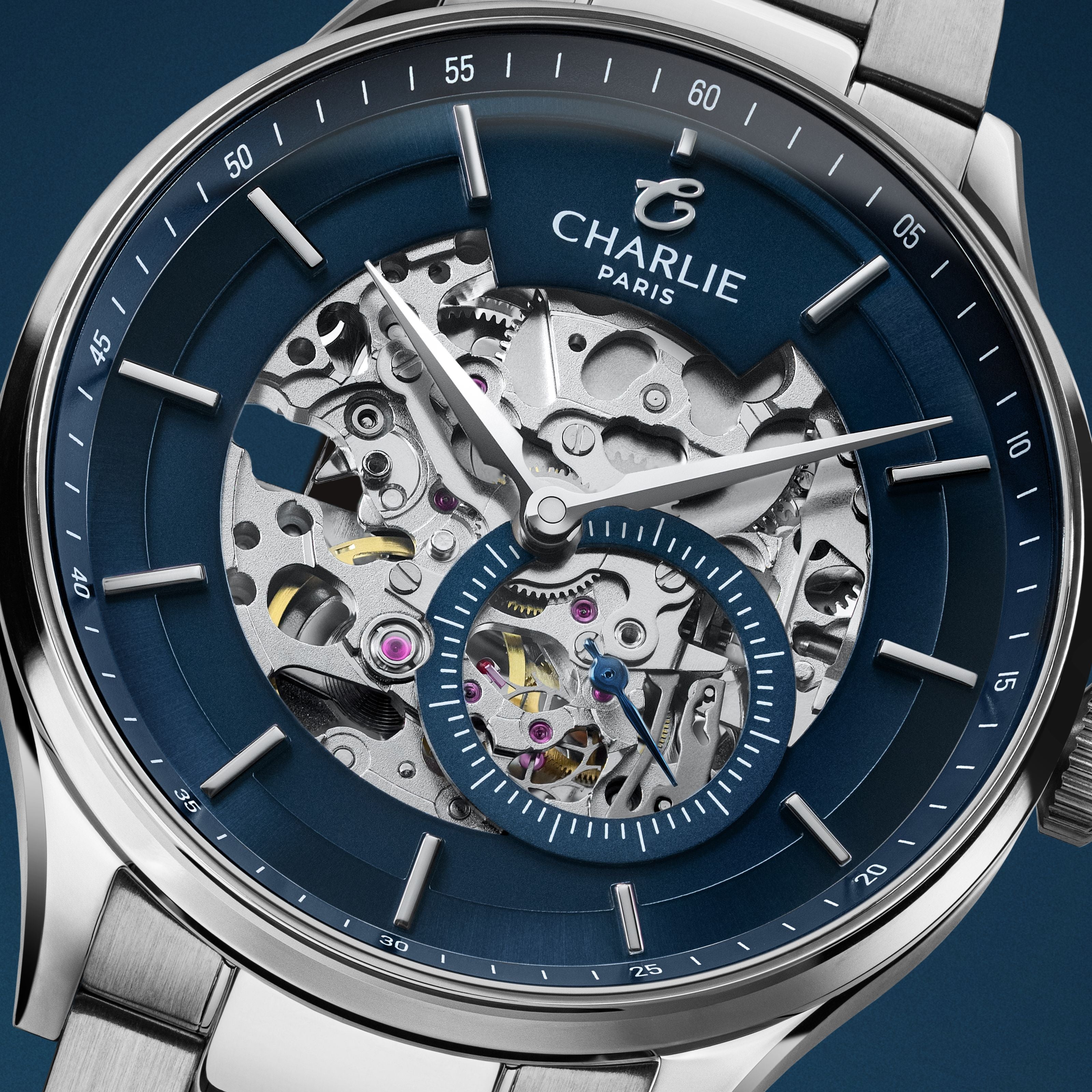 INITIAL - Squelette - Bleu