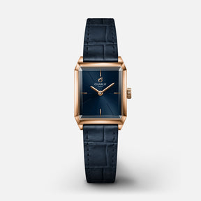 Cuir crocograin bleu