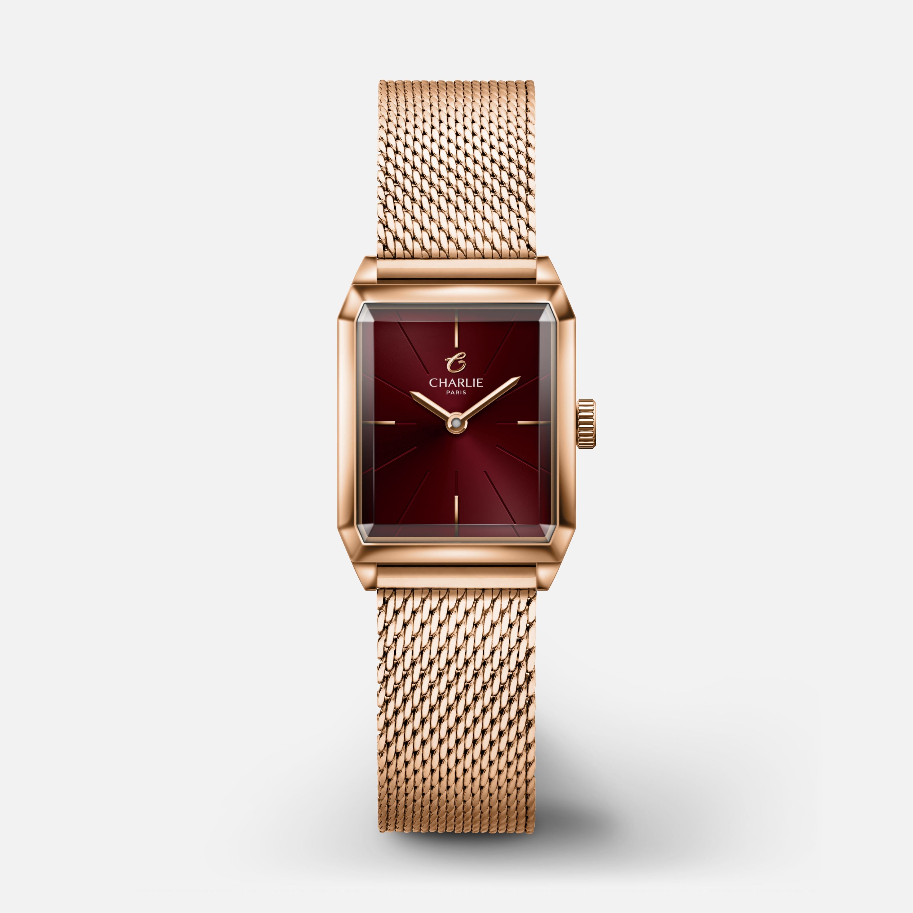 Strap in gray crocodile leather 20mm | Charlie Paris