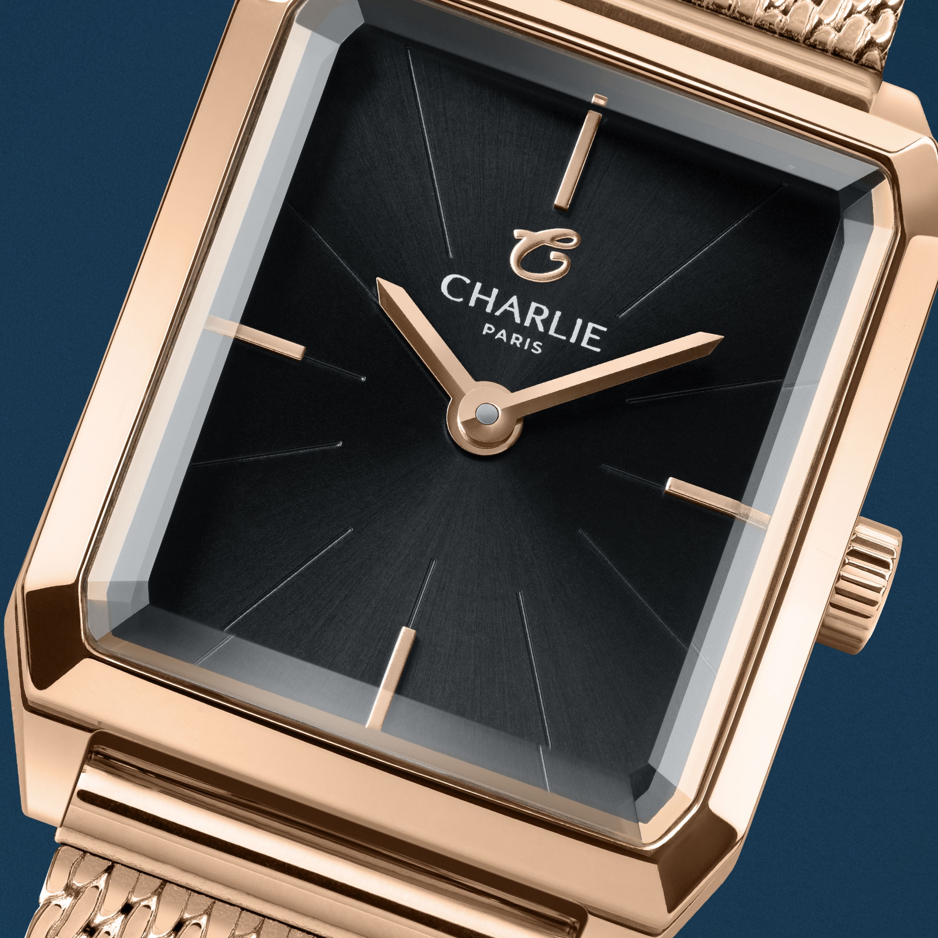 MONCEAU - Rose gold & Black