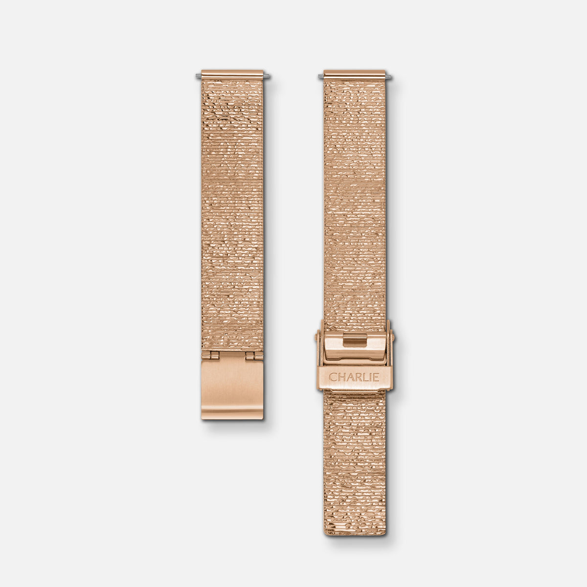 Armbånd Milanese mesh i roségull 14 mm