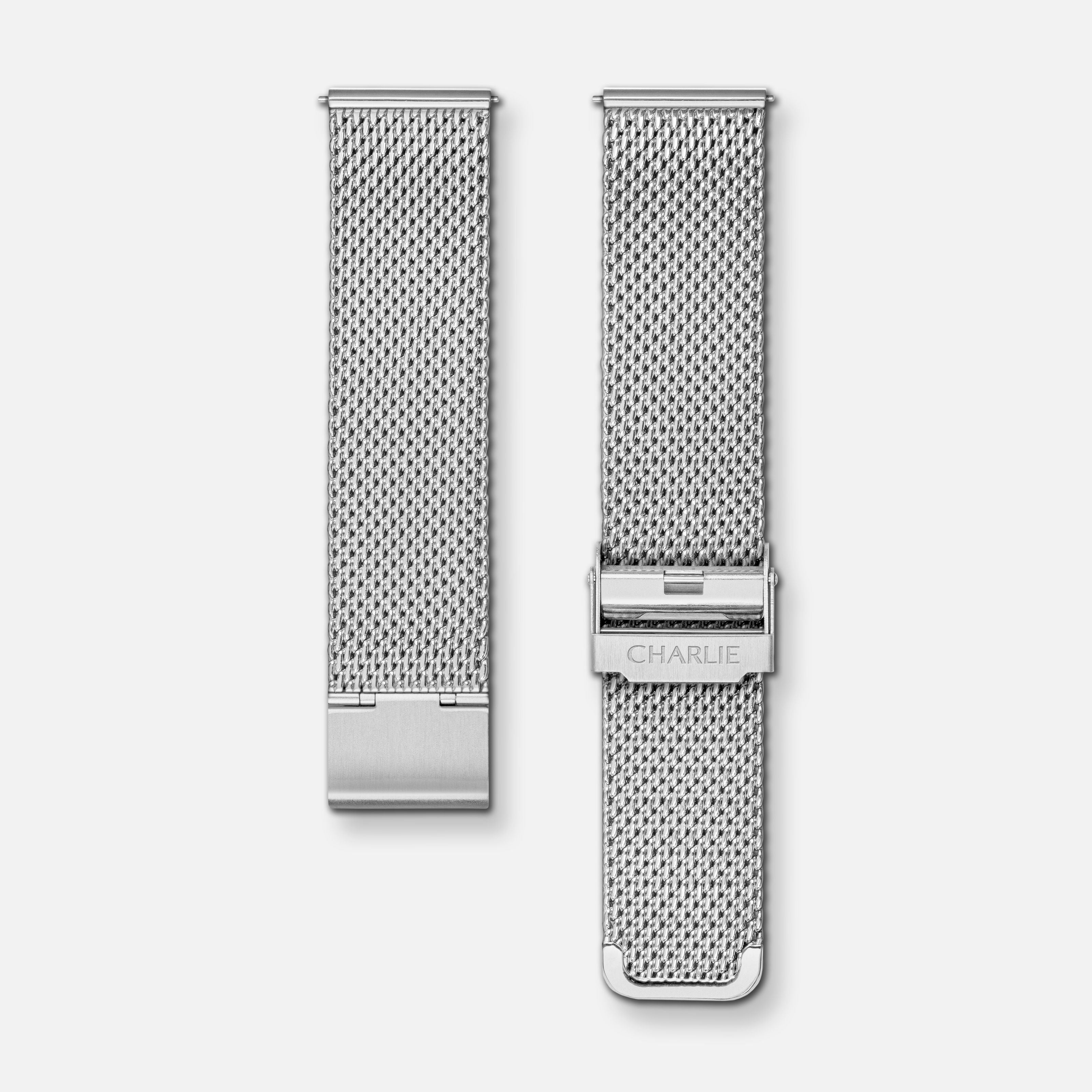 Armband aus Milanaise-Mesh Stahl 20mm