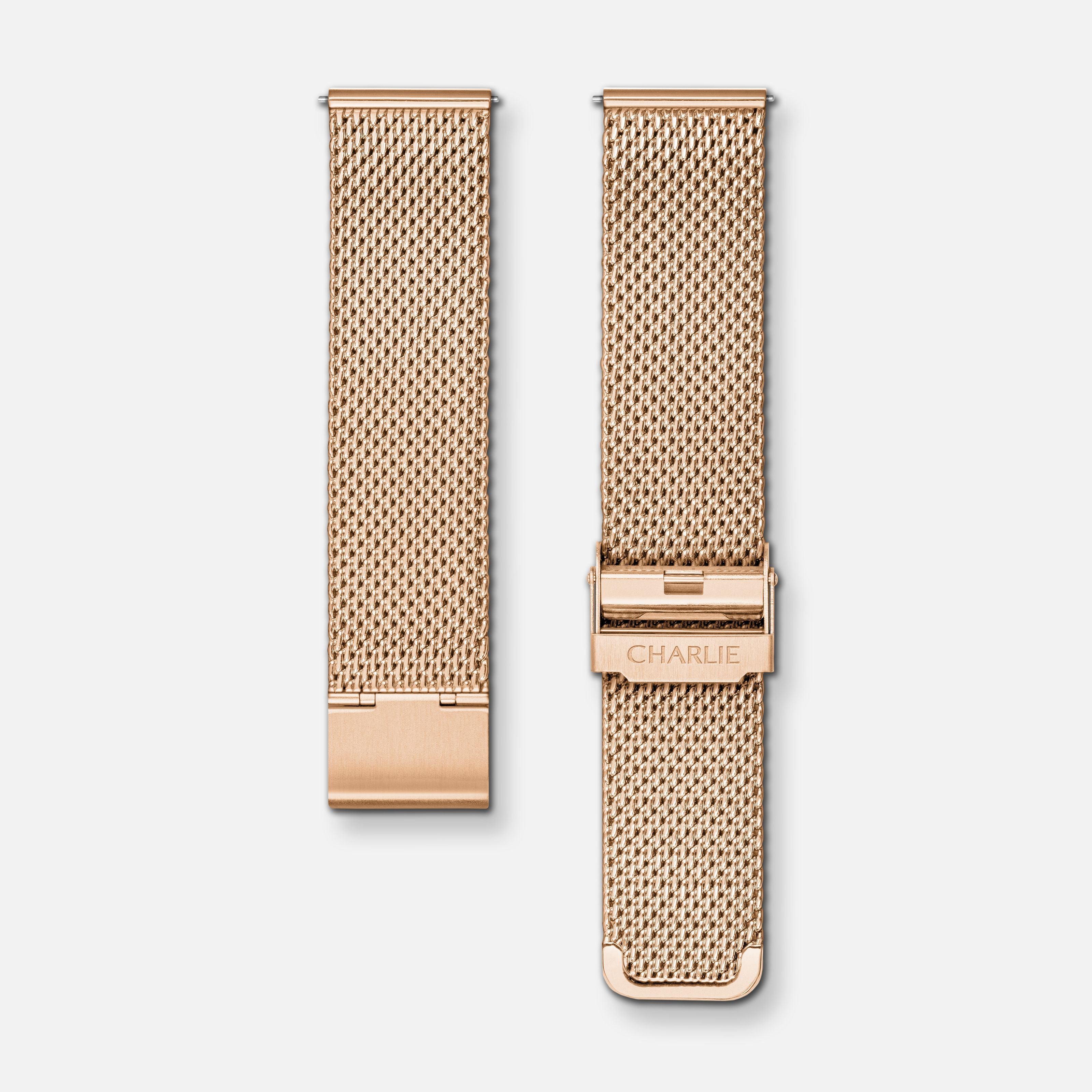Milanaise-Armband aus Gold, 20 mm