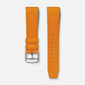 Bracelet caoutchouc orange NBR 20mm Bracelets de montres CHARLIE Acier