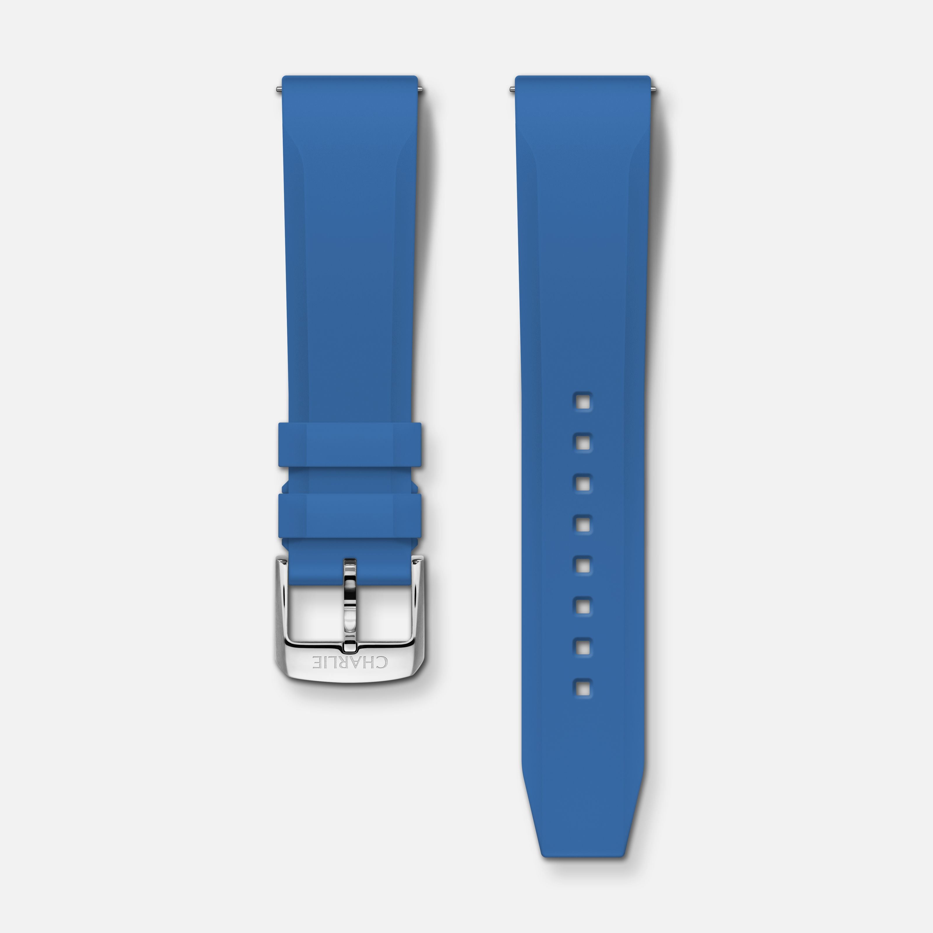 Bracelet caoutchouc electric blue NBR 20mm