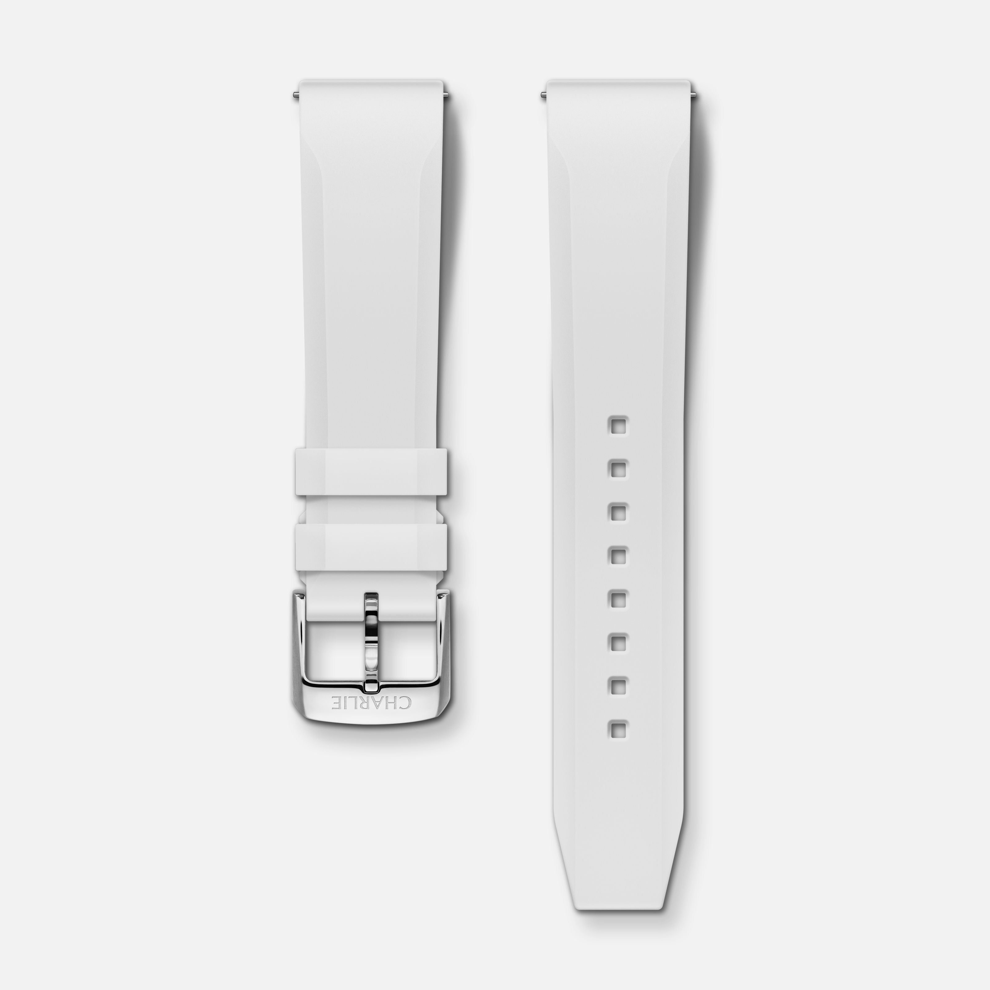 Bracelet caoutchouc blanc HNBR 20mm