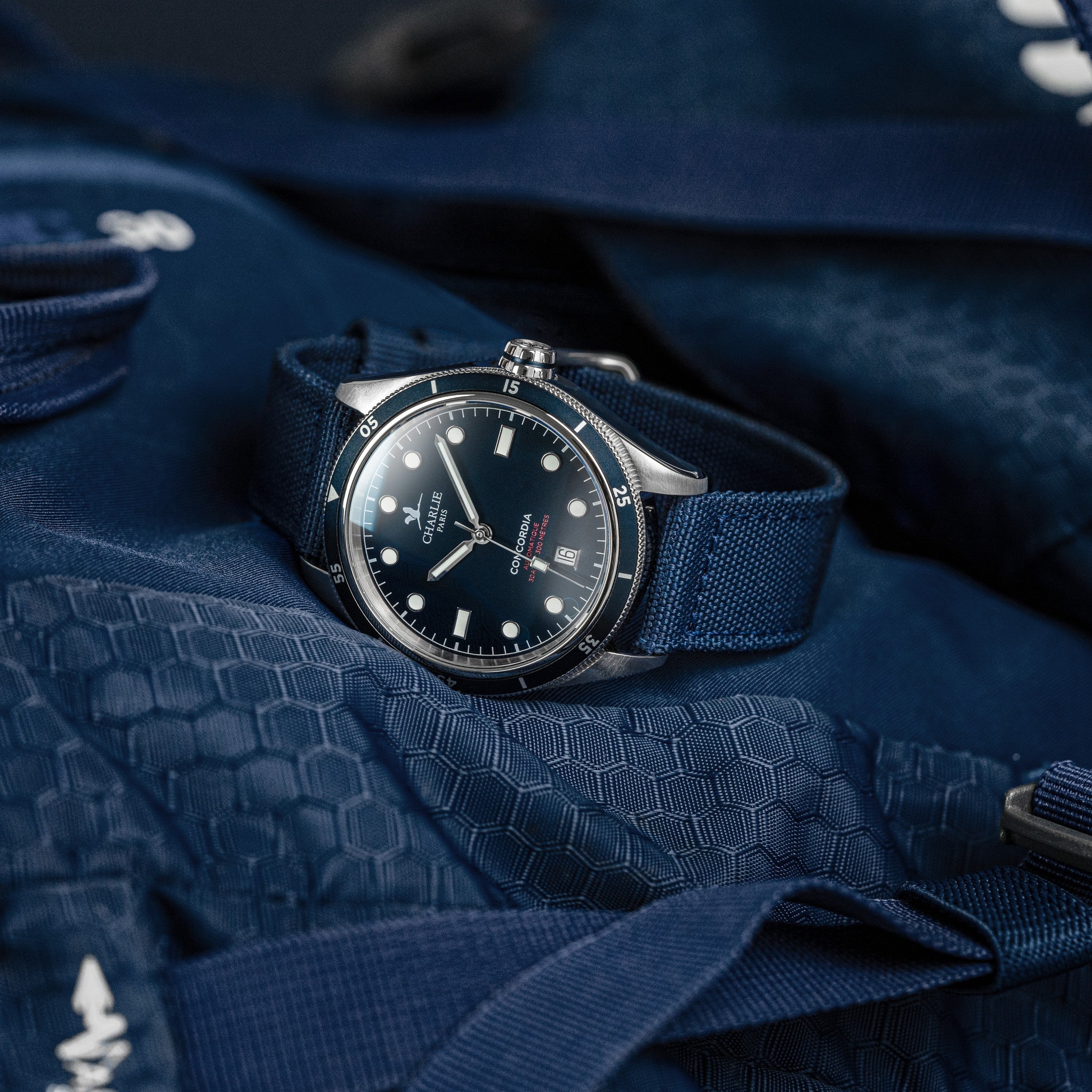 CONCORDIA - Automatique - Bleu Antarctique Montres CHARLIE