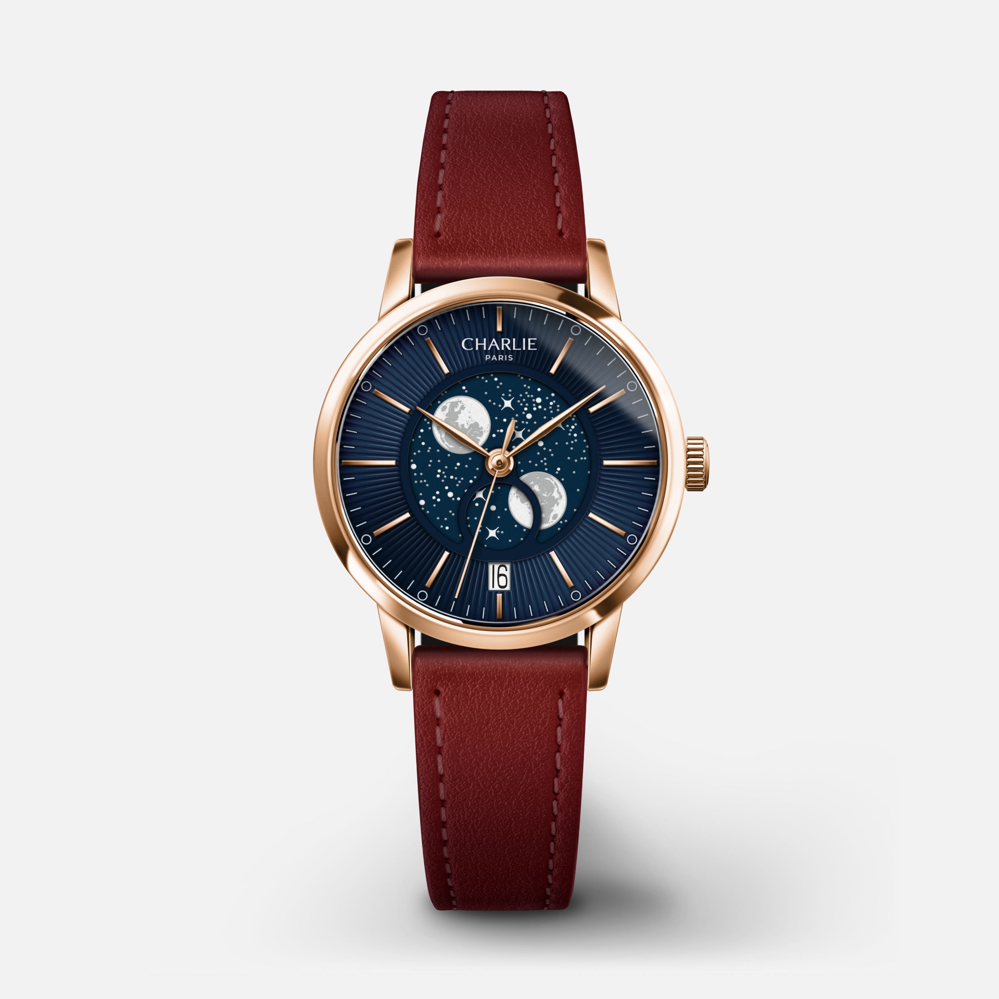 <tc>SULLY</tc> - <tc>Moon Phase</tc> - Rose gold &  Blue