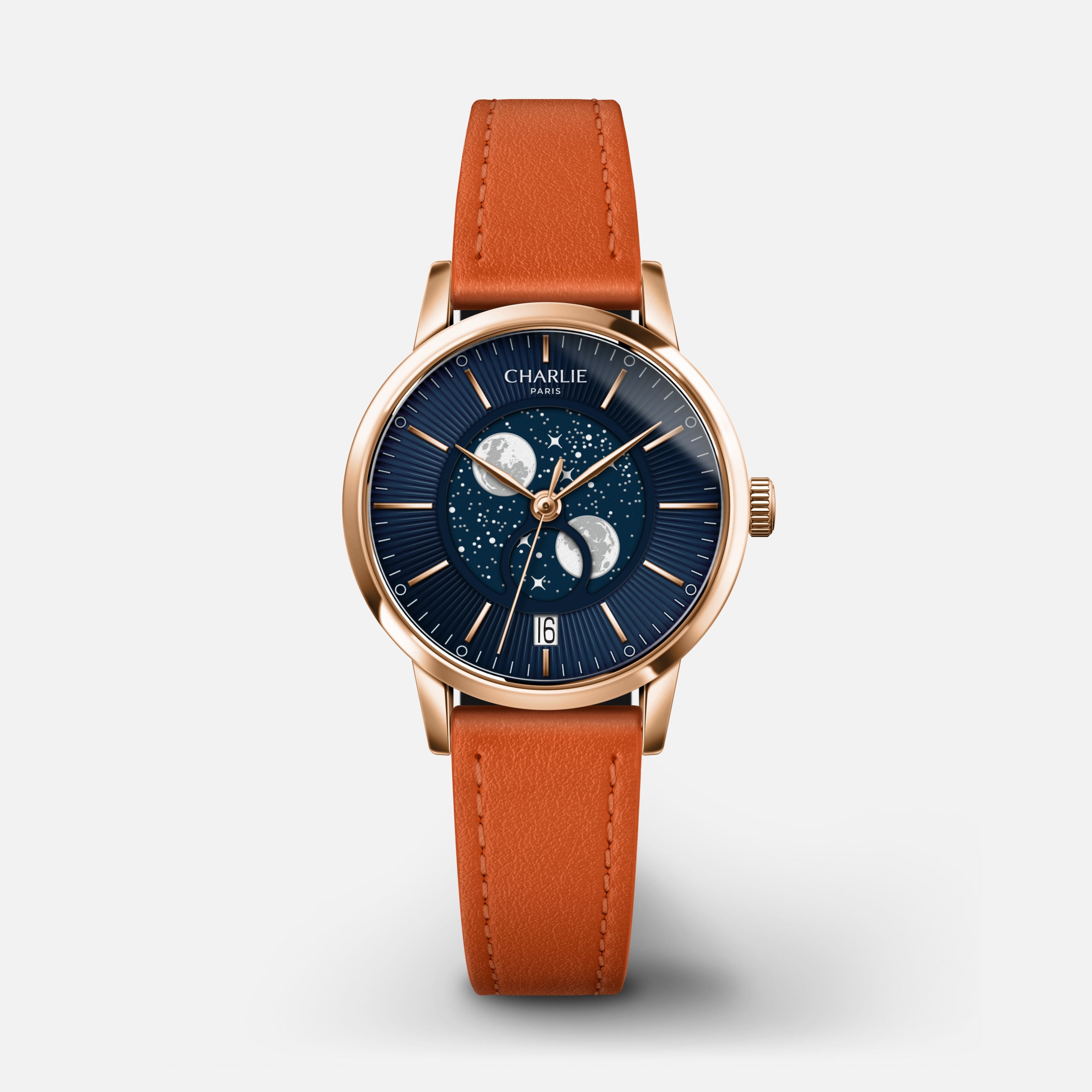 SULLY - Phase de Lune - Doré rose & Bleu