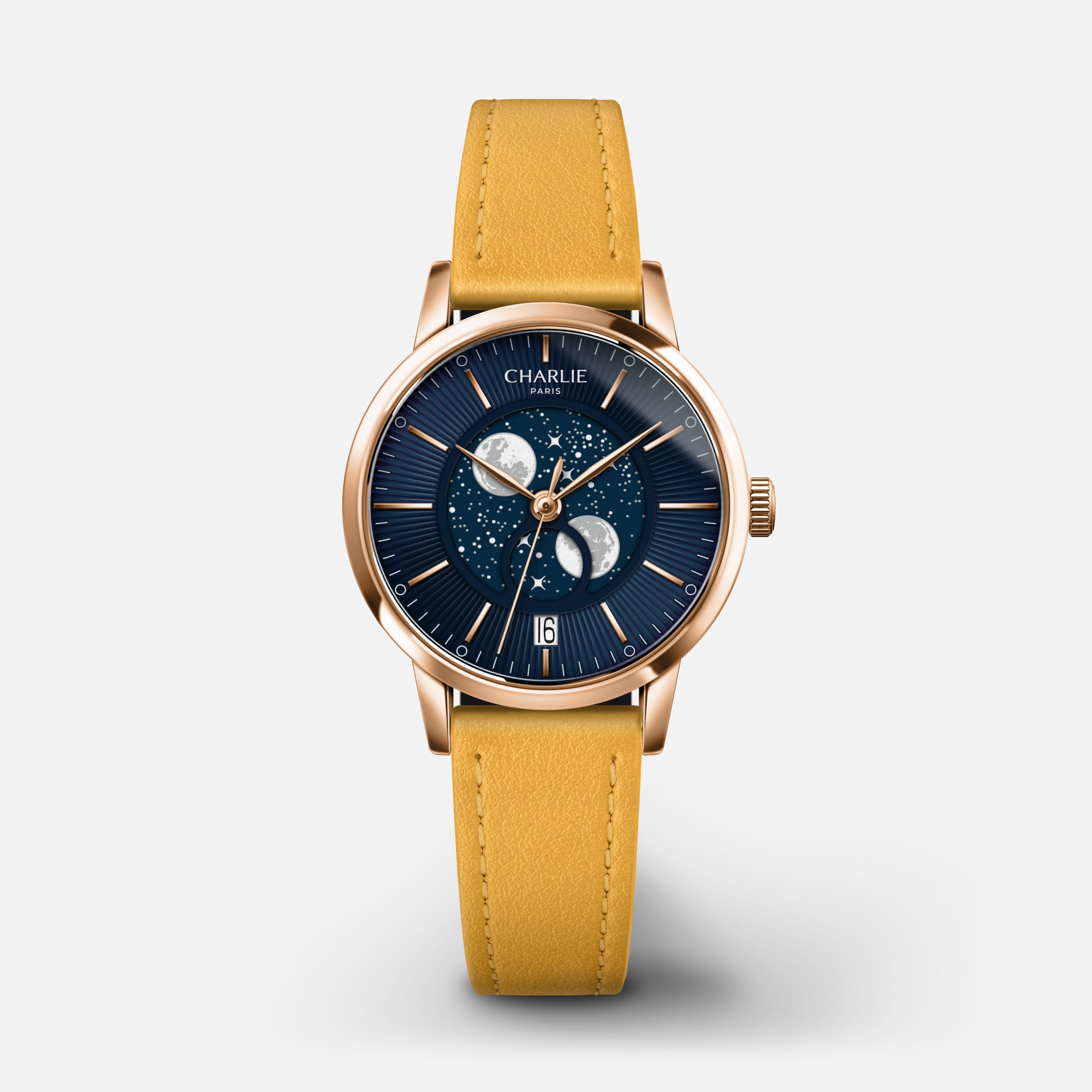 SULLY - Phase de Lune - Doré rose & Bleu