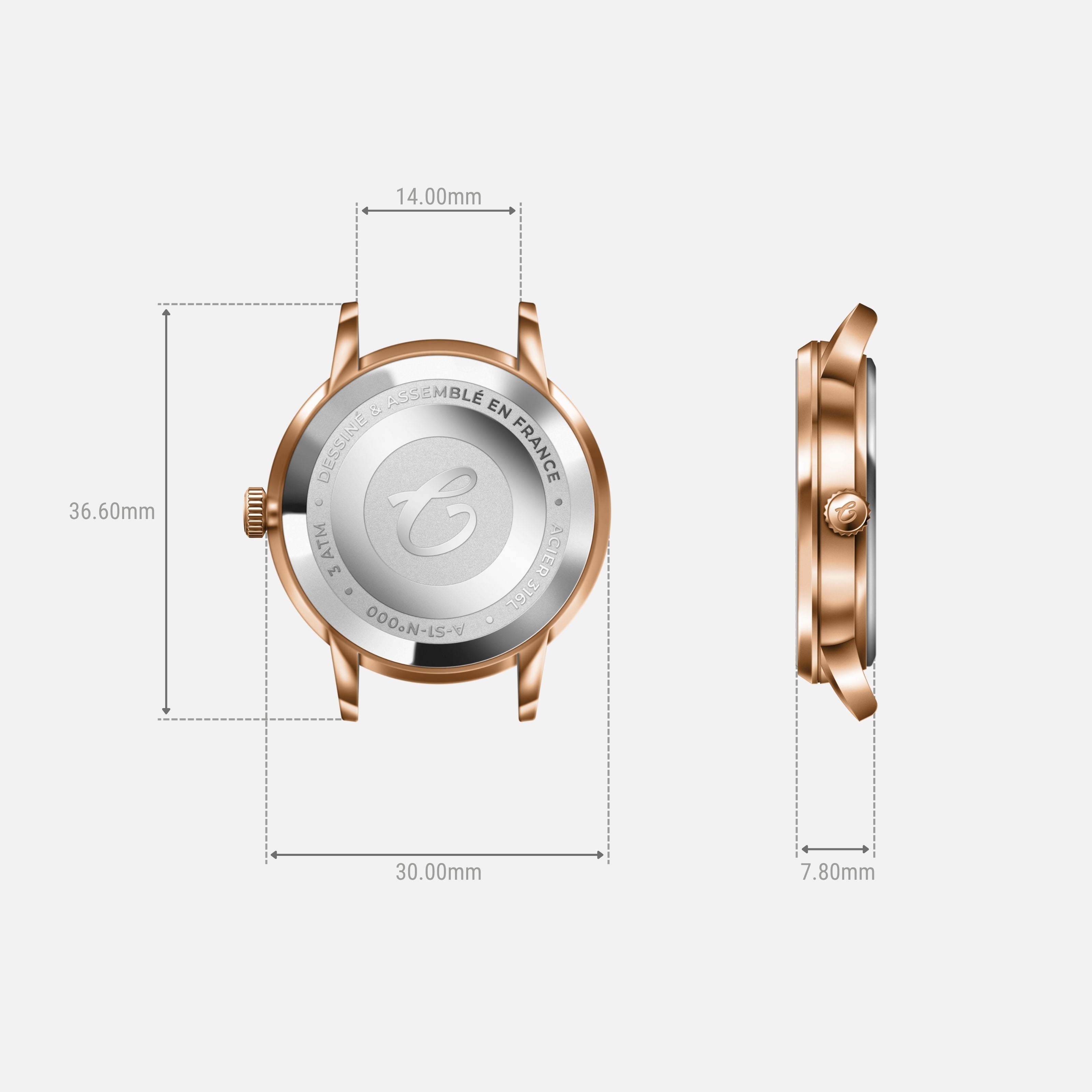 SULLY - Mondphase - GOLDFARBEN ROSA & BLAU