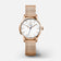Montre Femme French Connection - Cadran Argenté, Bracelet Cuir, étanche 50m, Neuf Sans étiquette