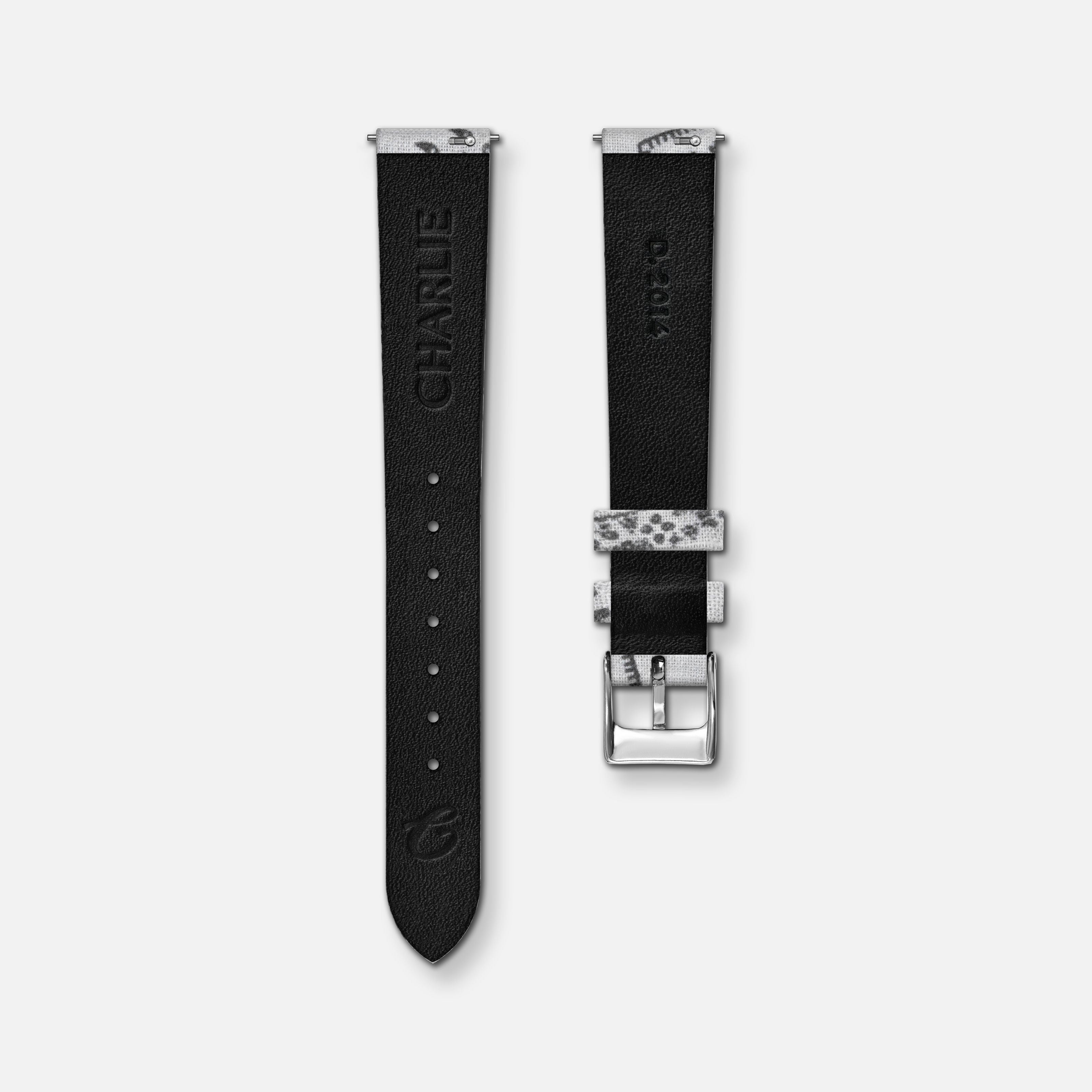 <tc>Armband</tc> 14 mm weißer Bandana-Stoff