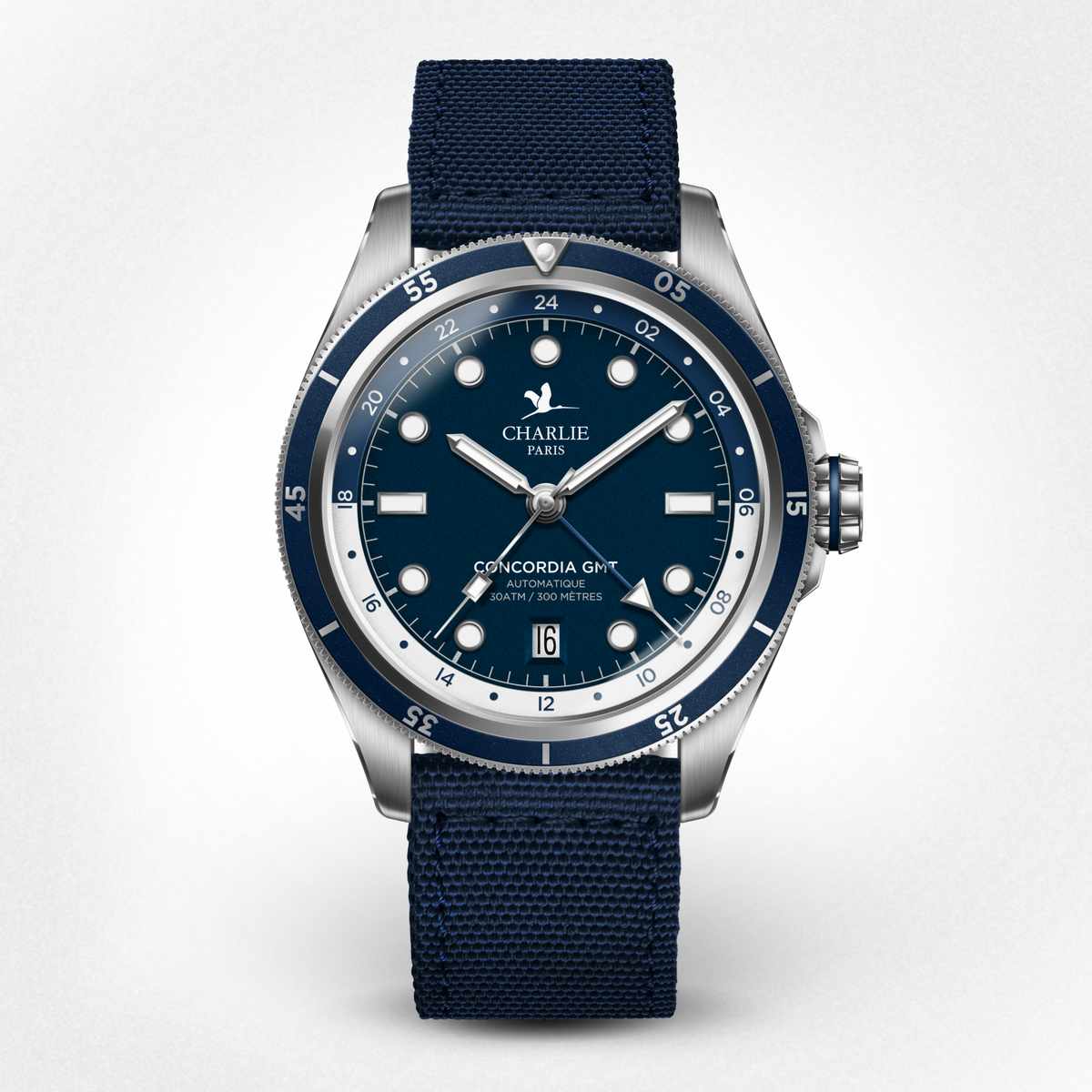 CONCORDIA - Automatikuhr GMT - Blau