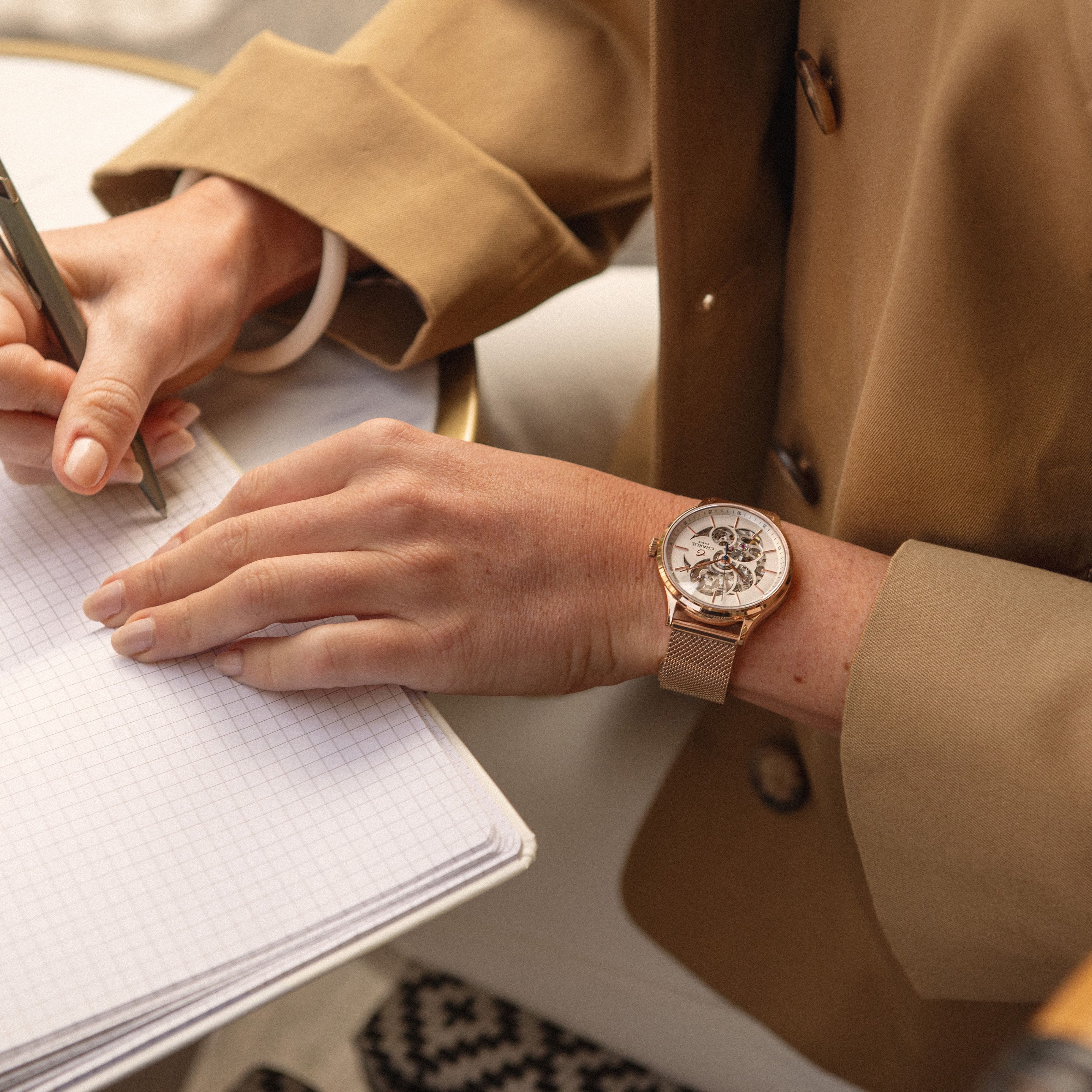 INITIAL 36 - Ajourée - Doré rose