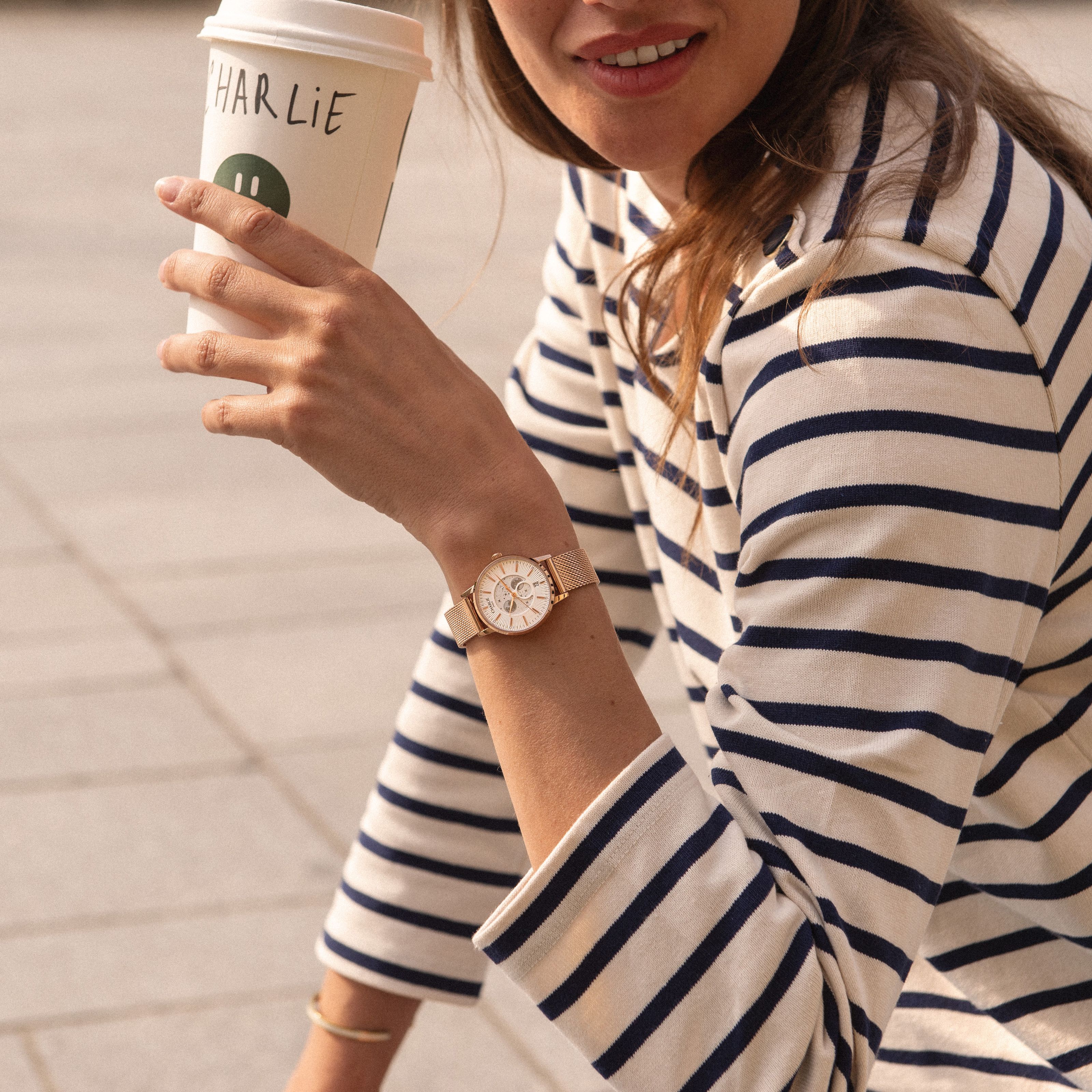 SULLY - Fasi lunari - Oro rosa & Bianco