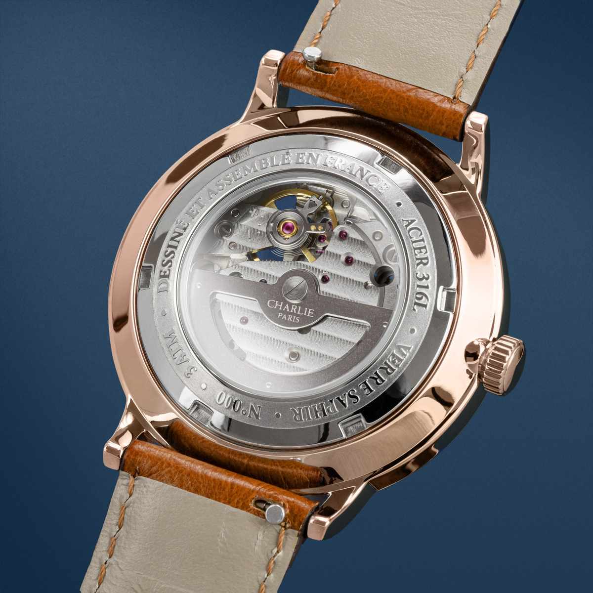 Watch on sale visible mechanism