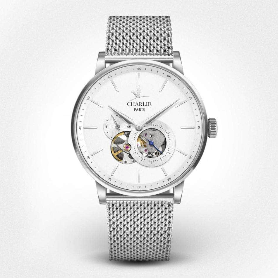 Montre open 2025 heart homme