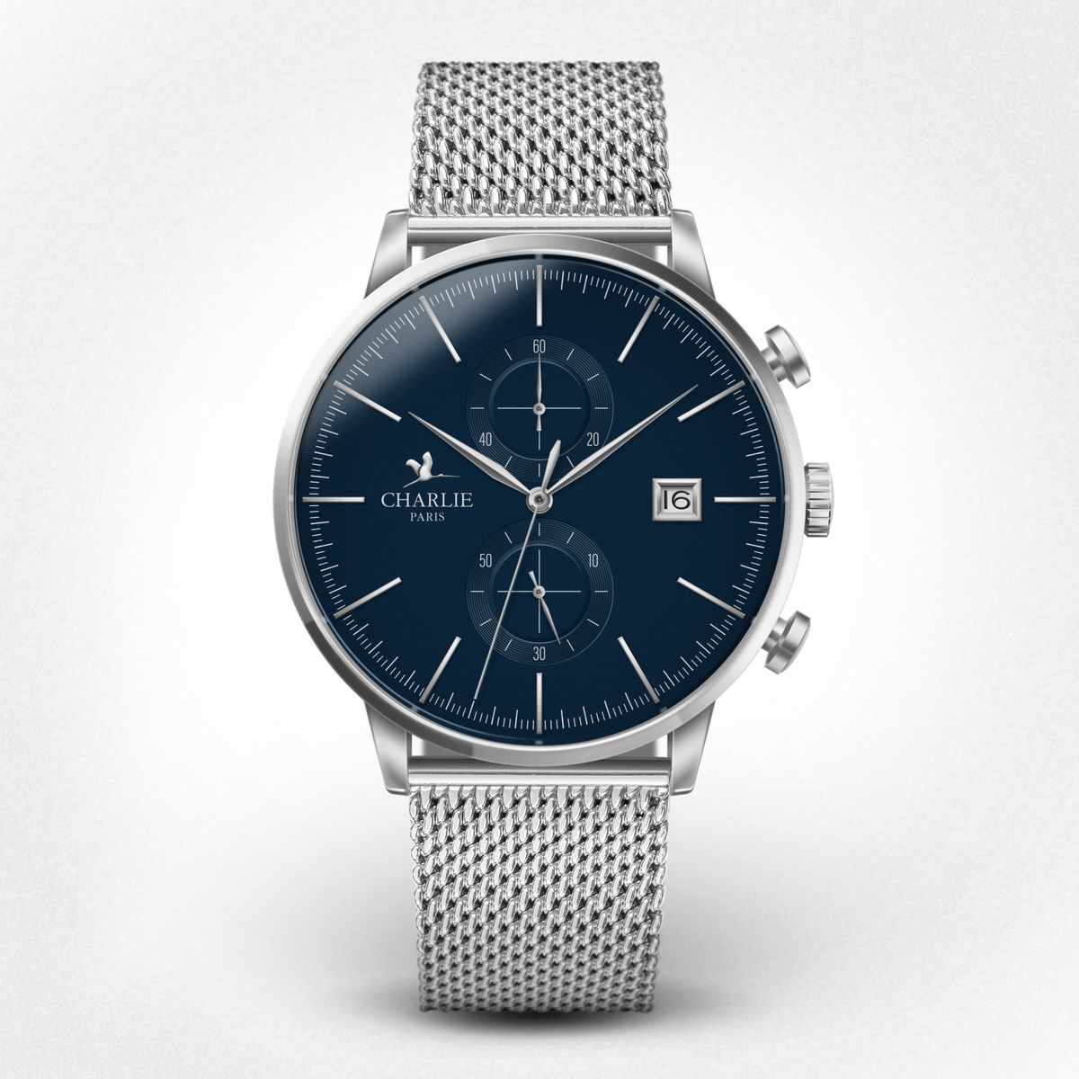 Men s quartz chronograph watch Horizon Chronograph Blue